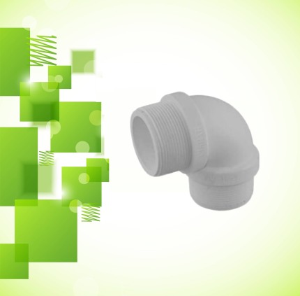 زانو نر رزوه ای u-pvc